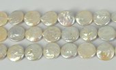 Fresh Water Pearl Coin 18mm str 22 Pearls-f.w.pearls from $100-Beadthemup