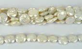 Fresh Water Pearl Coin 17mm str 24 Pearls-f.w.pearls from $100-Beadthemup