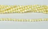 Mother of Pearl Fac.Round 5-6mm str 72 beads-beads incl pearls-Beadthemup