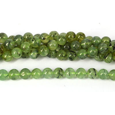 Prehnite pol.Round 12mm str 35 beads