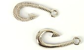 Rhodium plate brass CZ Clasp hook 37mm Each-findings-Beadthemup