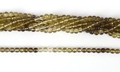 Smokey Quartz shaded Fac.Round 4.6mm str 85 beads-beads incl pearls-Beadthemup