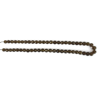 Smokey Topaz Fac Round Grad 7-9mm str 52 beads