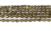 Smokey Quartz Fac.Drop app 5x4mm str app 83 beads-beads incl pearls-Beadthemup