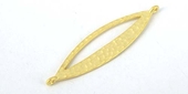 16ct Gold plt Connecter oval 42mm 2 pack-findings-Beadthemup