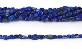 Lapis Nugget app 5x7mm str app 63 beads-beads incl pearls-Beadthemup