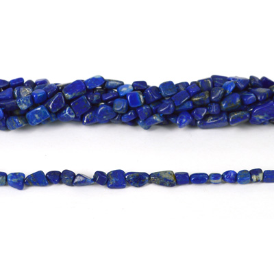 Lapis Nugget app 5x7mm str app 63 beads