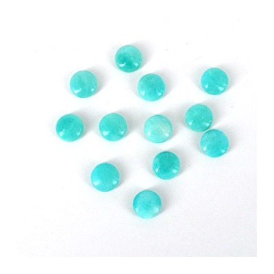 Amazonite Peru 3A Pol Flat round 12mm EACH BEADS