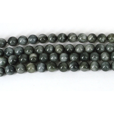 Cats Eye Quartz Pol.Round 10mm str 40 beads