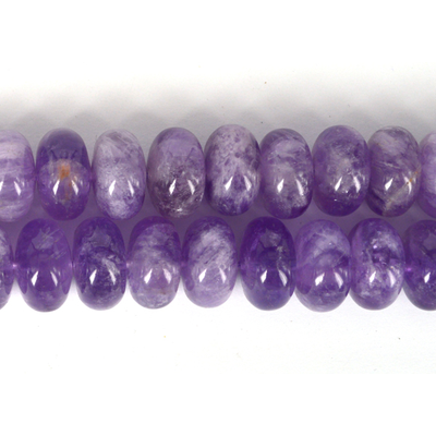 Lavender Amethyst Pol.Rondel 16x10mm EACH BEAD