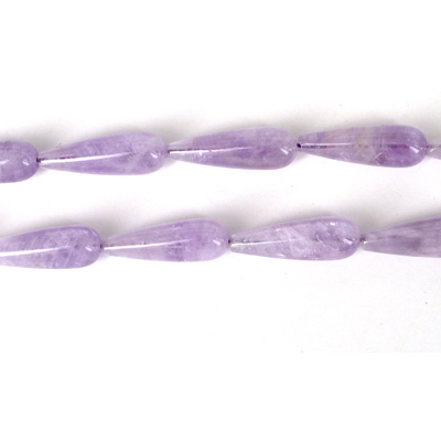 Lavender Amethyst Pol.Teardrop 10x30mm Per PAIR