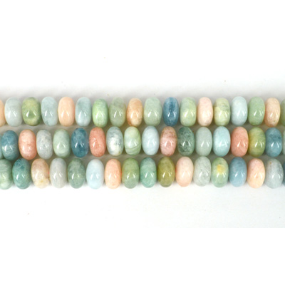 Beryl Pol.Rondel 16x10mm str 43 beads