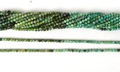 Turquoise shaded Fac.Round green 2mm str 146 beads-beads incl pearls-Beadthemup