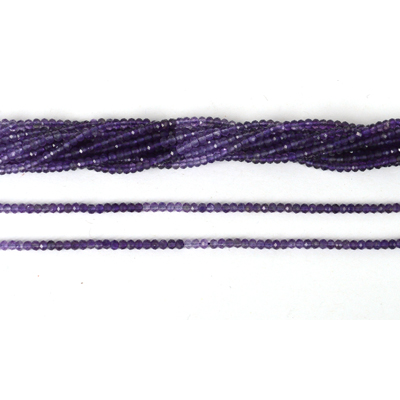 Amethyst Shaded Fac.Rondel 3x2mm Strand