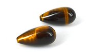 Tiger Eye Briolette pol.10x20mm pair-beads incl pearls-Beadthemup