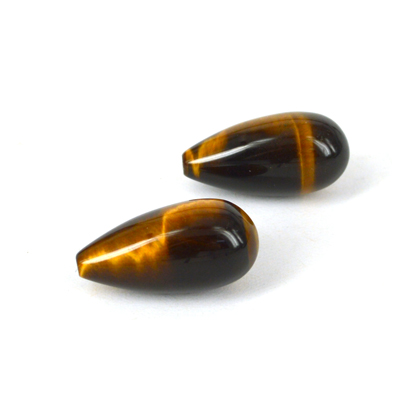 Tiger Eye Briolette pol.10x20mm pair