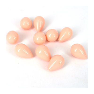 Shell Based Pearl 15 x20mm Briolette Light Apricot PAIR
