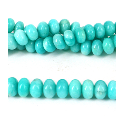 Amazonite Peru Polished Rondel 10x6mm EACH BEAD