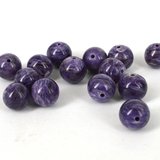 Charoite AAA Pol.Round 10mm EACH BEAD-beads incl pearls-Beadthemup
