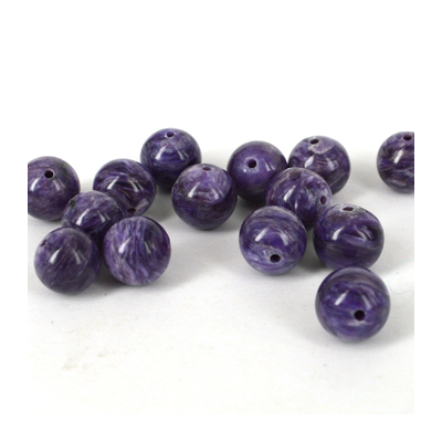 Charoite AAA Pol.Round 10mm EACH BEAD