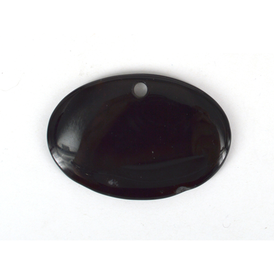 Black Agate Pendant 70 x 50mm