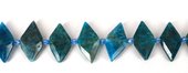 Apatite Fac.Diamond 25x14mm EACH BEAD-beads incl pearls-Beadthemup