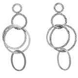 Rhodium plate Brass Silver post Earring 75mm pair-findings-Beadthemup