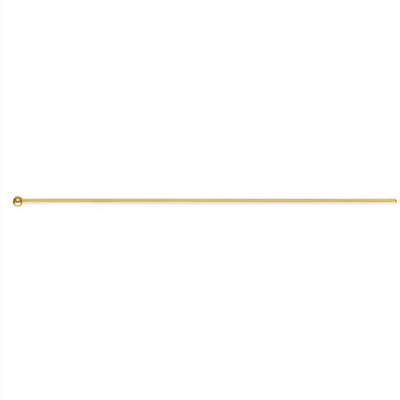 14k Gold filled Headpin Ball 0.6x50mm 10 pack