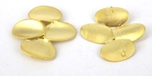 Gold plate Connecter Oval Cluster 26mm 2 pack-findings-Beadthemup