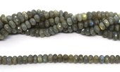 Labradorite Faceted Rondel 10x6mm strand 66 beads-beads incl pearls-Beadthemup
