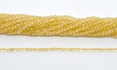 Citrine Polished Round 3-4mm Strand 38cm long-beads incl pearls-Beadthemup