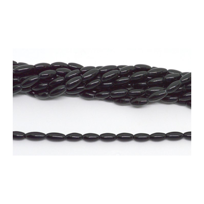 Onyx Polished Olive 11x5mm strand 33 beads