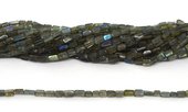 Labradorite Polished Rectangle 8x3mm strand 65 beads-beads incl pearls-Beadthemup