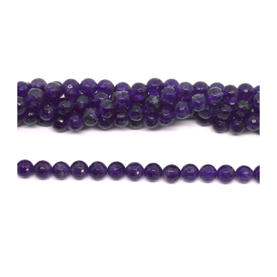 Amethyst Faceted Round 8mm strand 48 beads