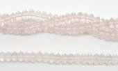 Rose Quartz Polished Rondel 10x6mm strand 66 beads-beads incl pearls-Beadthemup