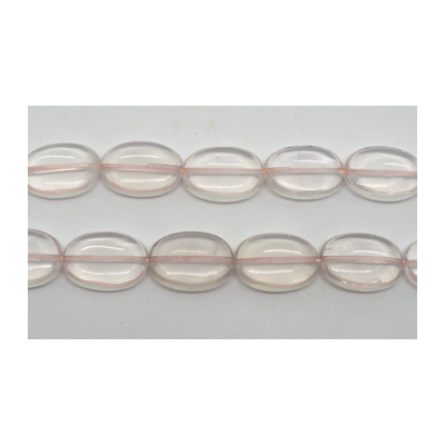 LAST STRAND Rose Quartz Polished Oval 5x10mm strand 16 beads