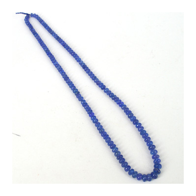 Tanzanite pol rondel str 6.5-7.7mm 50cm long