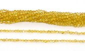 Citrine Polished Round 3mm strand 146 beads-beads incl pearls-Beadthemup