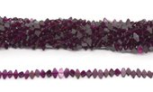 Garnet center drill diamond 8x4mm strand 80 beads-gemstone beads-Beadthemup