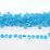 Blue Dyed Jade Flat Faceted 7x8mm Briolette strand 35 beads