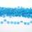 Blue Dyed Jade Faceted Flat Briolette 12x10mm strand 30 beads