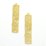 Gold plate Pendant 8x38mm 2 pack