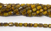 Tiger Eye Faceted Nugget app 10x16mm strand 24 beads-beads incl pearls-Beadthemup