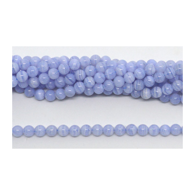 Blue Lace Agate AA Polished round 6mm strand 65 beads