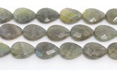 Labradorite Flat Teardrop 13x18mm per PAIR-beads incl pearls-Beadthemup