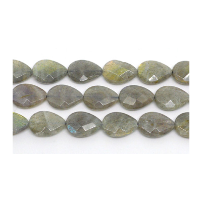 Labradorite Flat Teardrop 13x18mm per PAIR