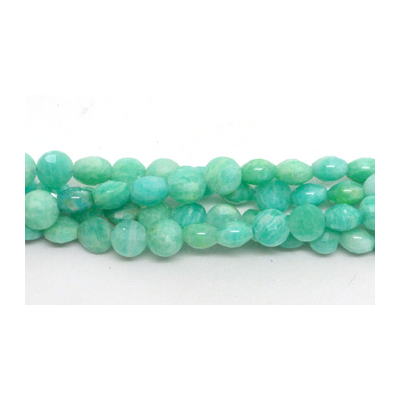 Amazonite African Faceted Coin 6mm EACH BEAD
