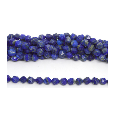 Lapis Faceted Star cut 10mm strand 40 beads