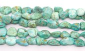 Turquoise Natural Blue Nugget approx 14-16mm strand 30 beads-beads incl pearls-Beadthemup