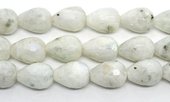 Moonstone Faceted Teardrop 15x20mm strand 20 beads-beads incl pearls-Beadthemup
